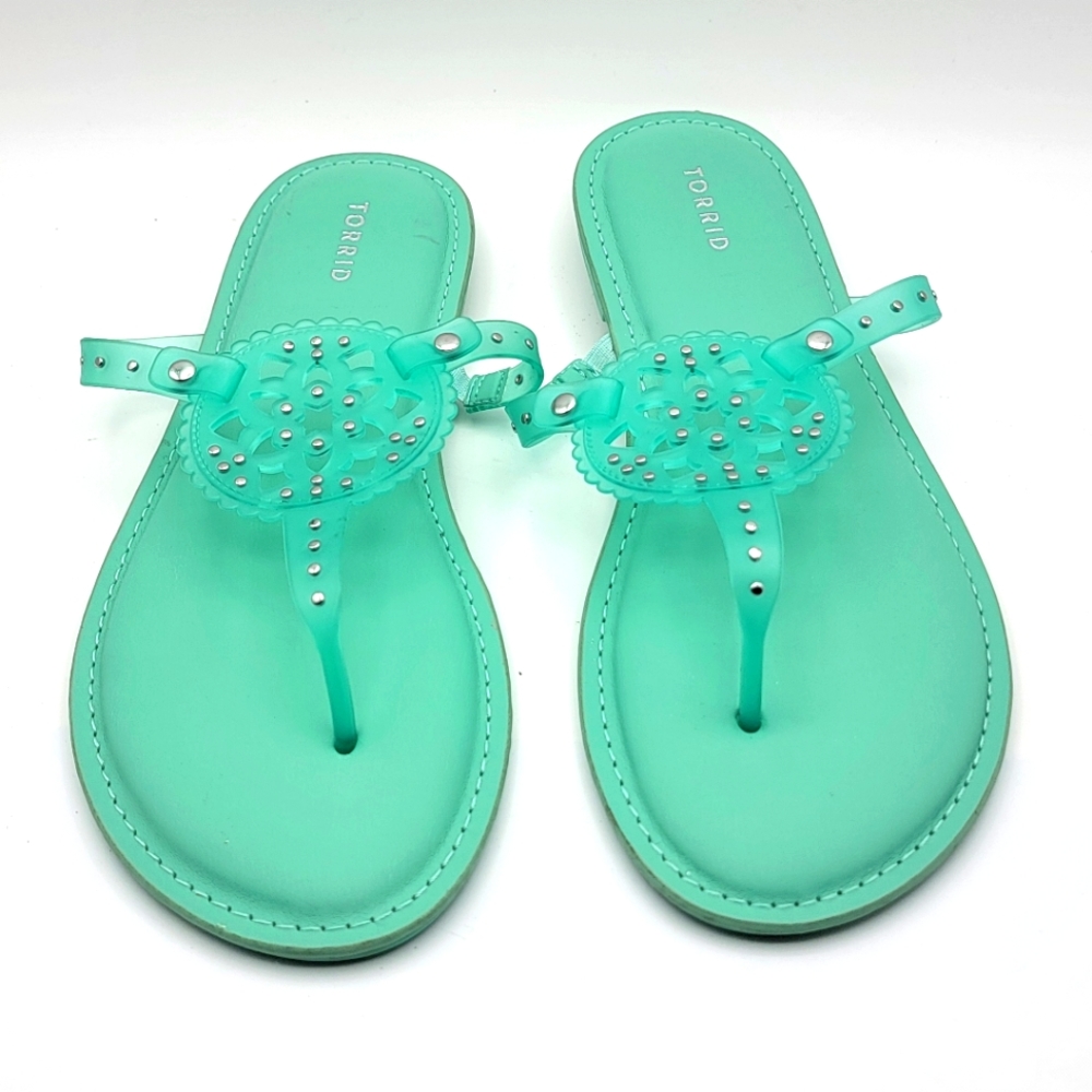 TORRID Thong Sandals Size 10.5 Wide Width.